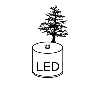 An image of LUMEN LED PINE, a product designed and made by Adam Frank.